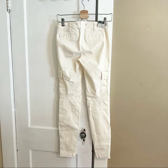 J brand maverick cargo jeans in white utility skinny - Picture 5 of 10